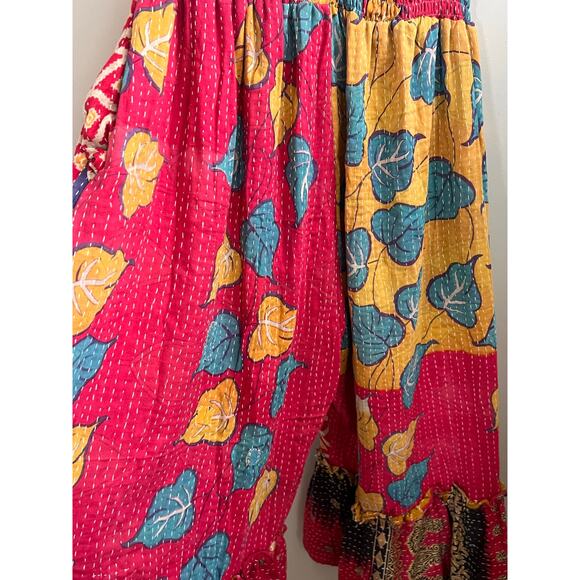 Kantha Bae Joplin pants one size boho pink dress like a hippie rock star NWT - Picture 8 of 8